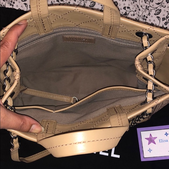 🔴SOLD🔴Authentic CHANEL Beige Tote with Bag Charm - Picture 7 of 16